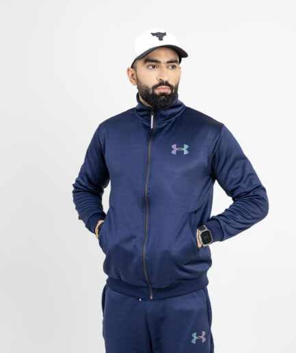 Blue Under Armour track suit