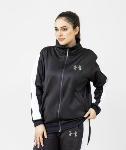 Black Under Armour track suit